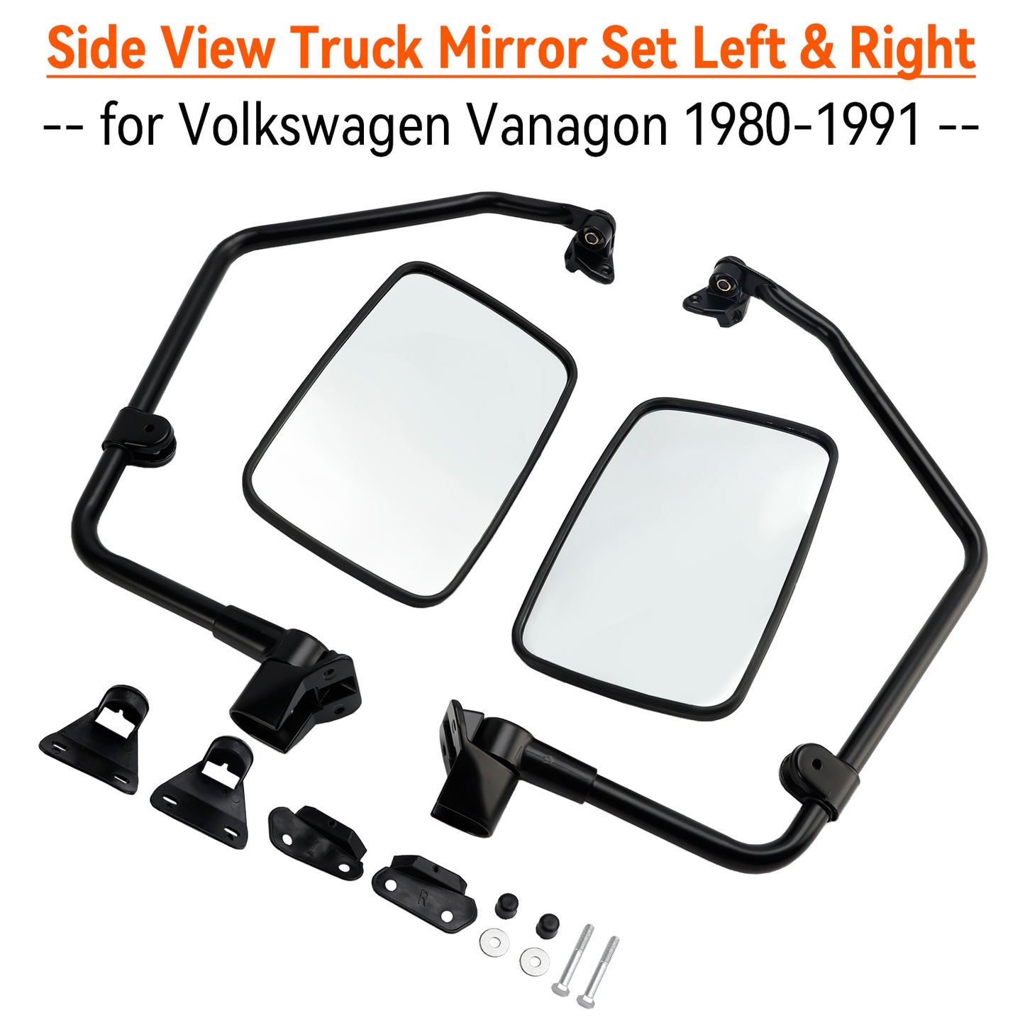 1980-1991 Volkswagen Vanagon Side View Truck Mirror Set Left & Right