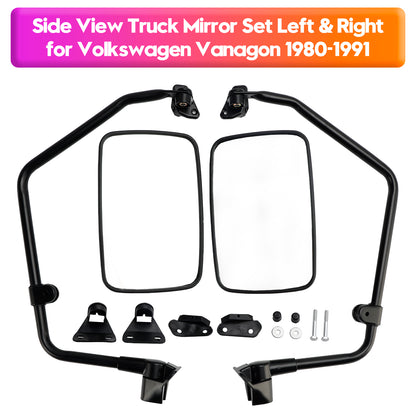 1980-1991 Volkswagen Vanagon Side View Truck Mirror Set Left & Right