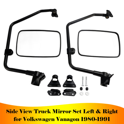 1980-1991 Volkswagen Vanagon Side View Truck Mirror Set Left & Right