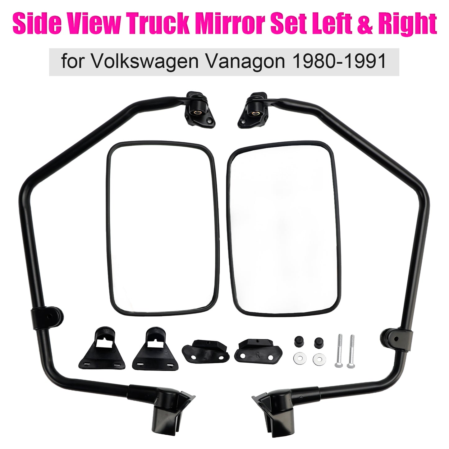 1980-1991 Volkswagen Vanagon Side View Truck Mirror Set Left & Right