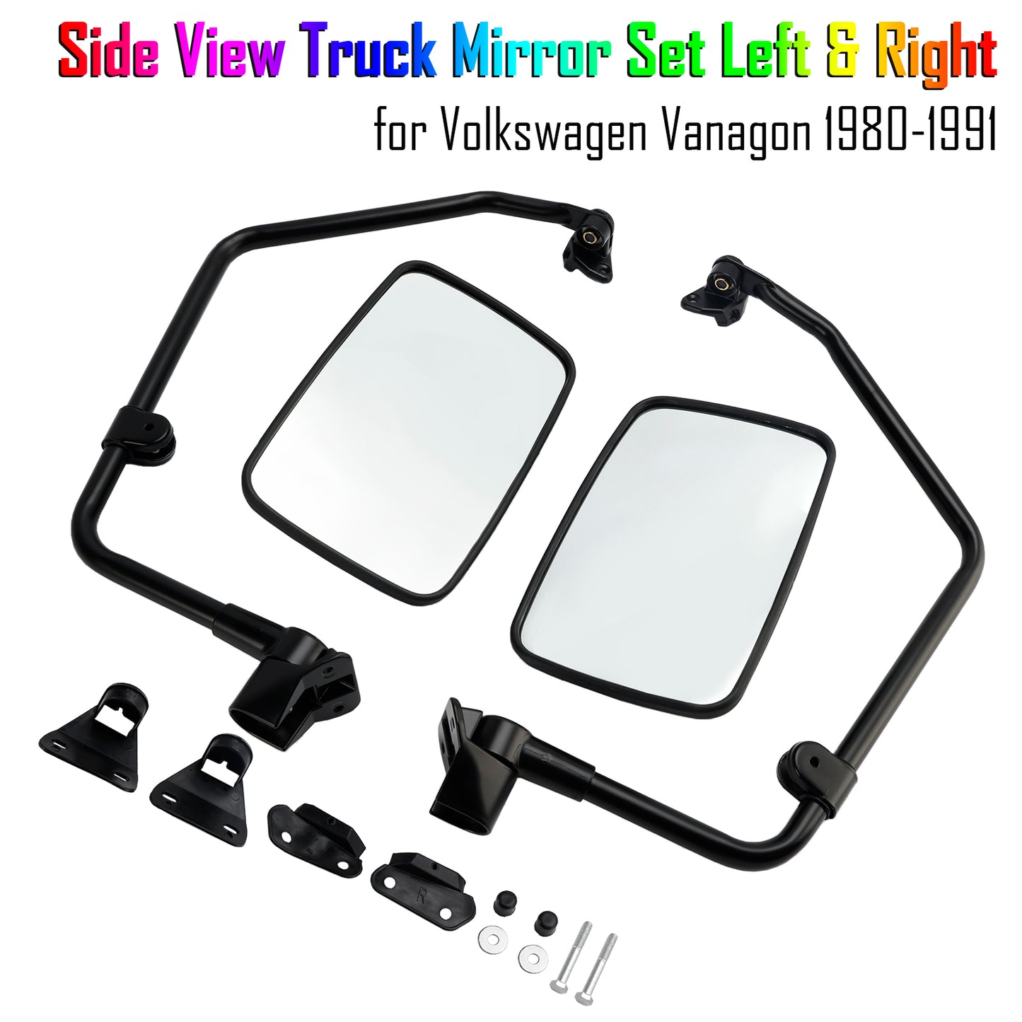 1980-1991 Volkswagen Vanagon Side View Truck Mirror Set Left & Right
