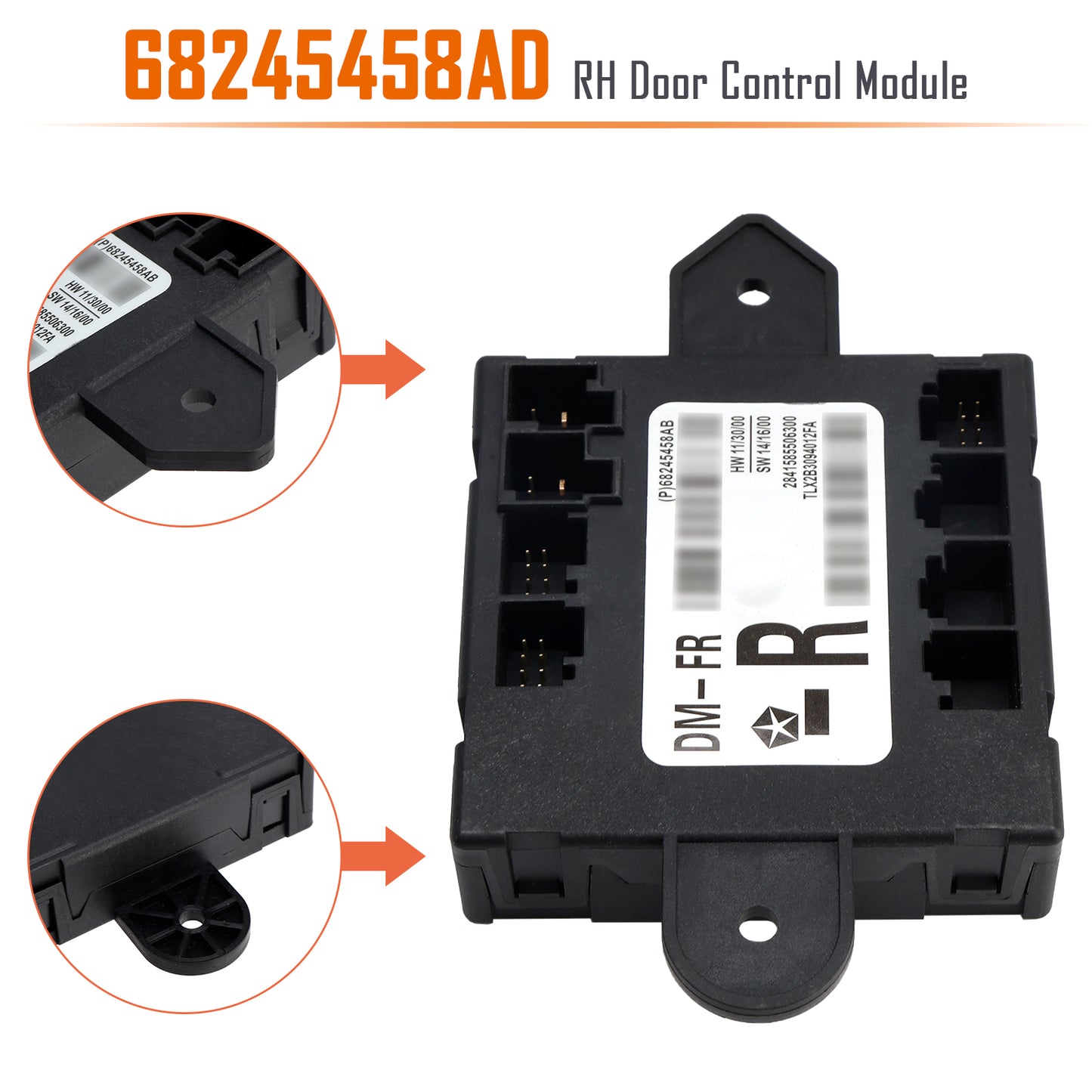 2014-2022 Grand Cherokee Journey 68245458AD RH Door Control Module