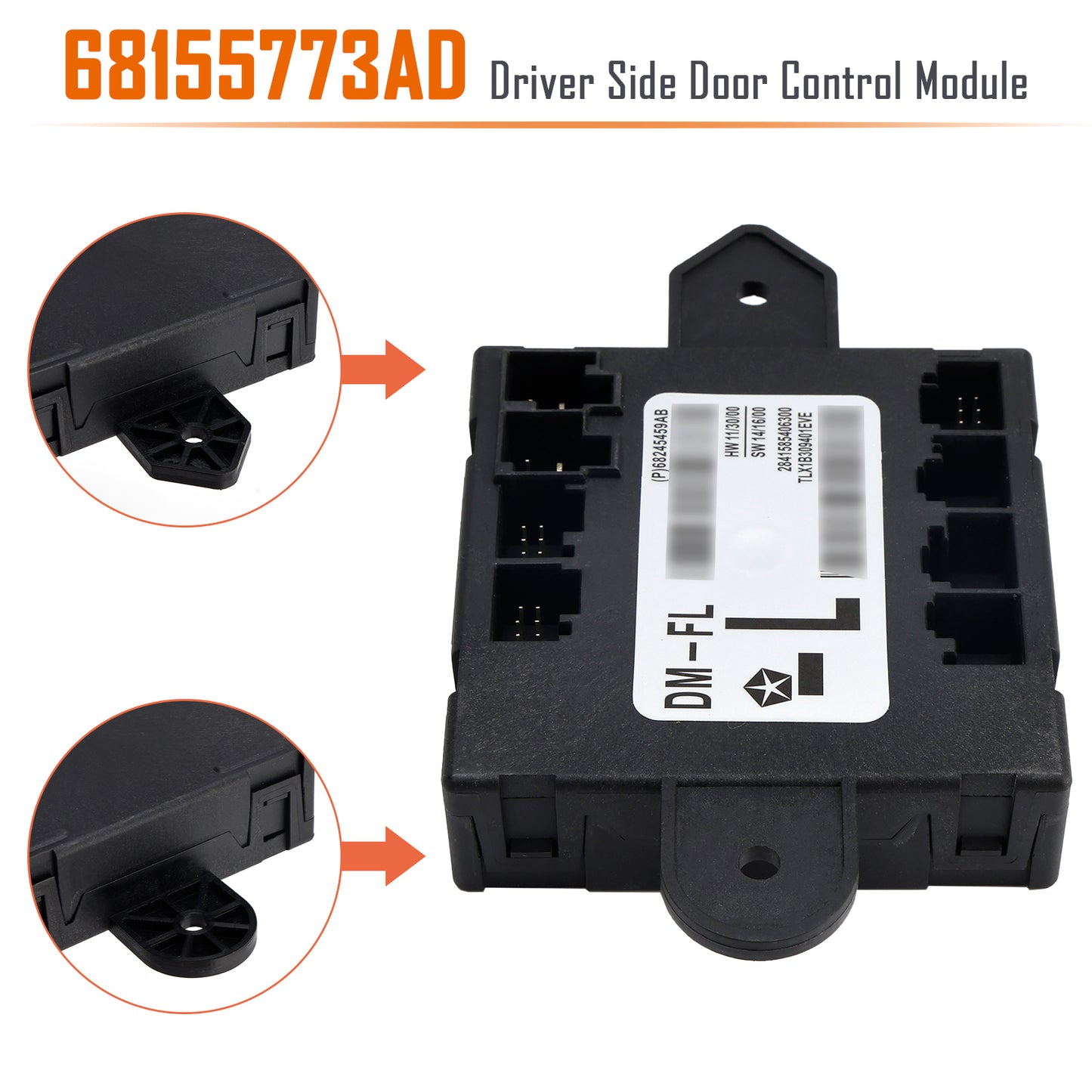 2013-2018 Dodge Ram 2500 3500 68155773AD Driver Side Door Control Module