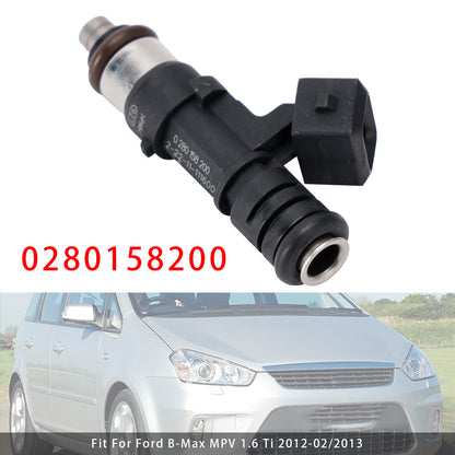 Ford B C-Max Fiesta Focus Fusion Mondeo Puma 0280158200 1Pcs Fuel Injector