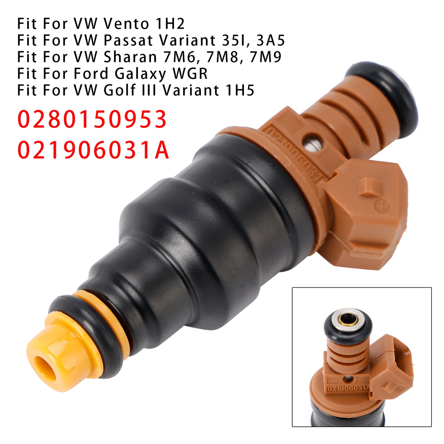VW Golf III 1H1 0280150953 1Pcs Fuel Injector