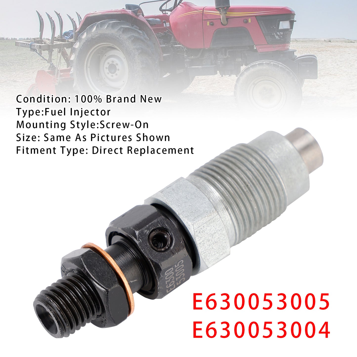 Mahindra Tractor E630053005 1Pcs Fuel Injector