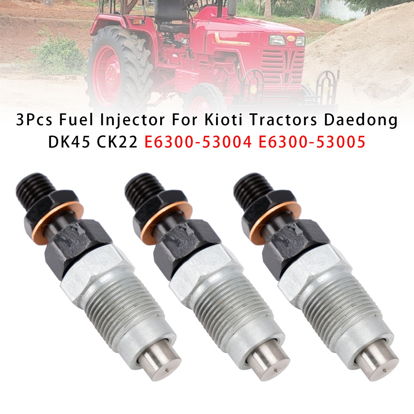 Mahindra Tractor E630053005 3Pcs Fuel Injector