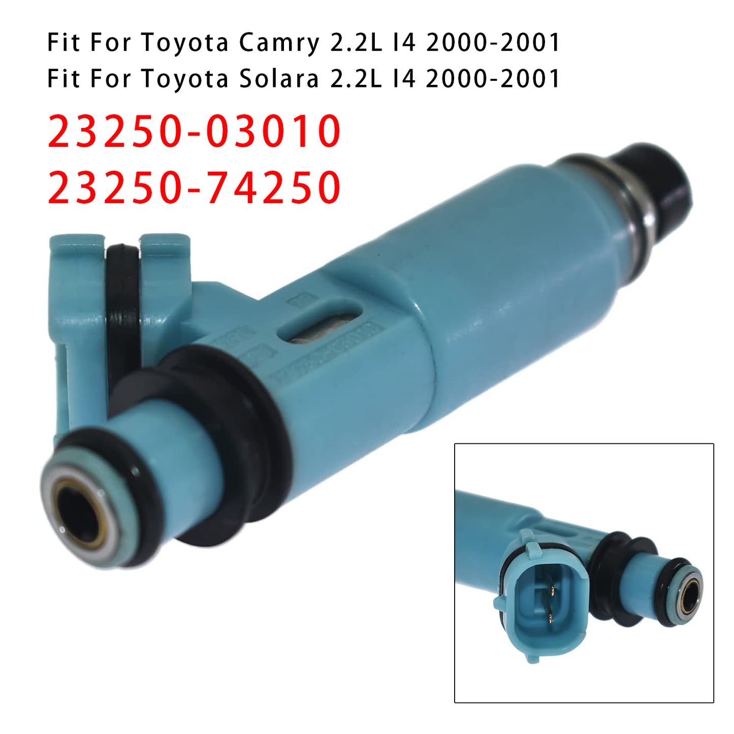 Toyota Solara Camry 2.2L 23250-03010 23250-74250 1Pcs Fuel Injector