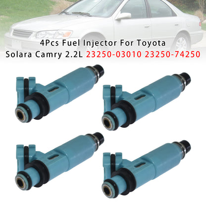 Toyota Solara Camry 2.2L 23250-03010 23250-74250 4Pcs Fuel Injector