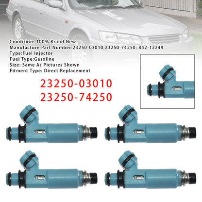 Toyota Solara Camry 2.2L 23250-03010 23250-74250 4Pcs Fuel Injector