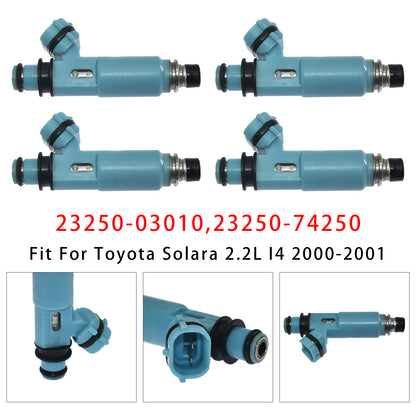 Toyota Solara Camry 2.2L 23250-03010 23250-74250 4Pcs Fuel Injector