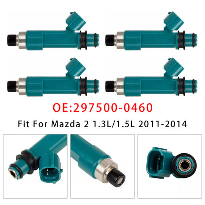 2009 Ford Fiesta 1.6L 297500-0460 4Pcs Fuel Injector