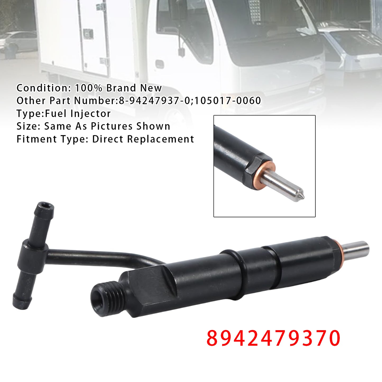 Isuzu 4JB1 4JB1T NKR NHR Engine 8942479370 1Pcs Fuel Injector