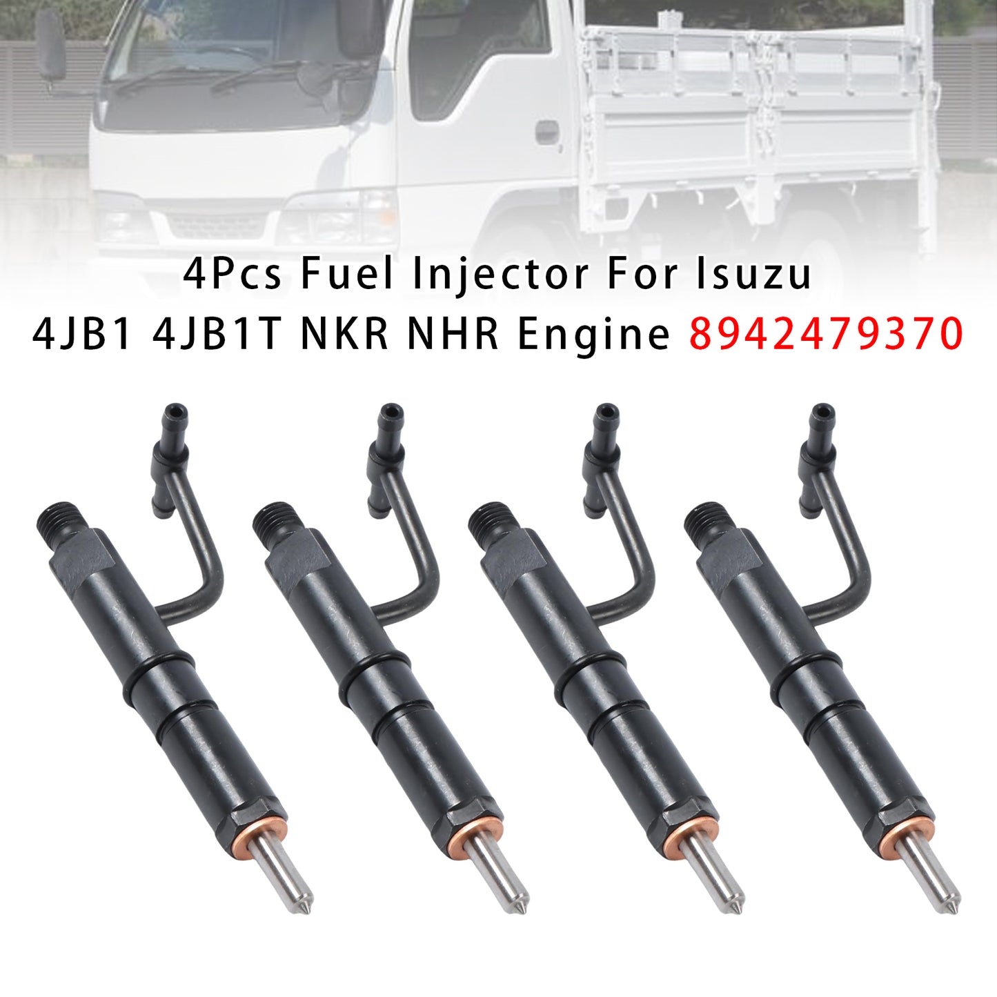 Isuzu 4JB1 4JB1T NKR NHR Engine 8942479370 4Pcs Fuel Injector