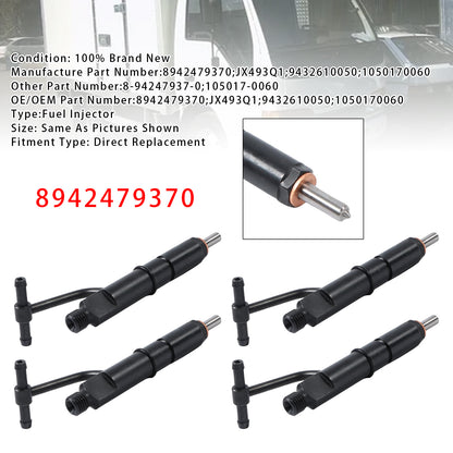 Isuzu 4JB1 4JB1T NKR NHR Engine 8942479370 4Pcs Fuel Injector
