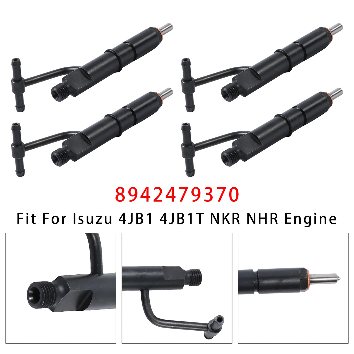 Isuzu 4JB1 4JB1T NKR NHR Engine 8942479370 4Pcs Fuel Injector