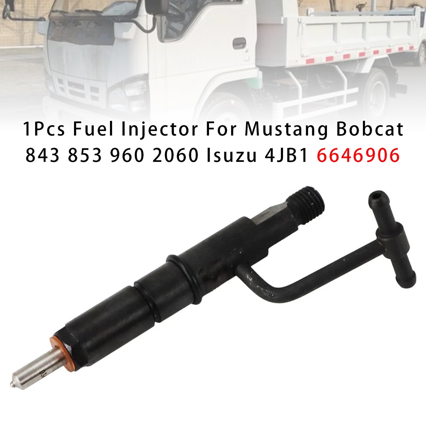 Mustang Skid Steer Loader 960 2060 6646906 1Pcs Fuel Injector