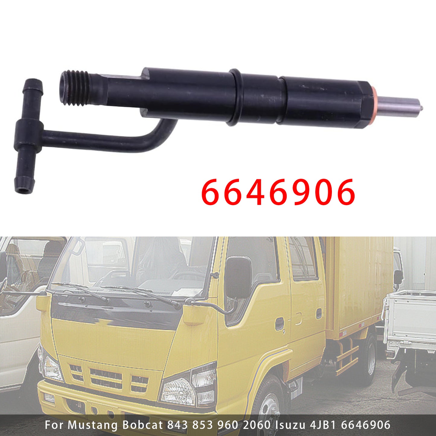 Mustang Skid Steer Loader 960 2060 6646906 1Pcs Fuel Injector