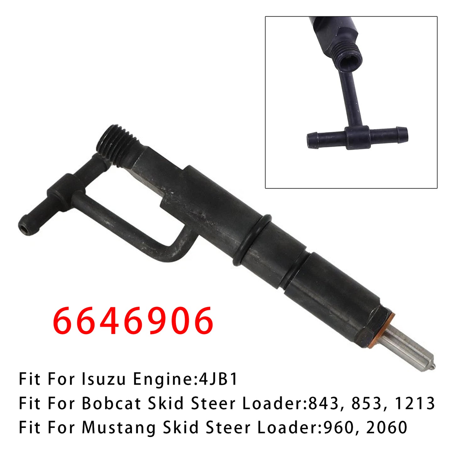 Mustang Skid Steer Loader 960 2060 6646906 1Pcs Fuel Injector
