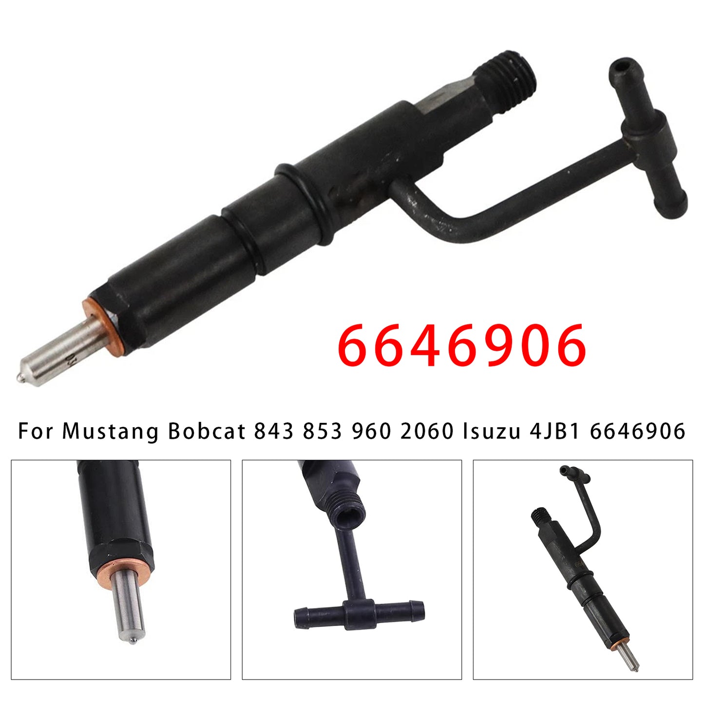 Mustang Skid Steer Loader 960 2060 6646906 1Pcs Fuel Injector