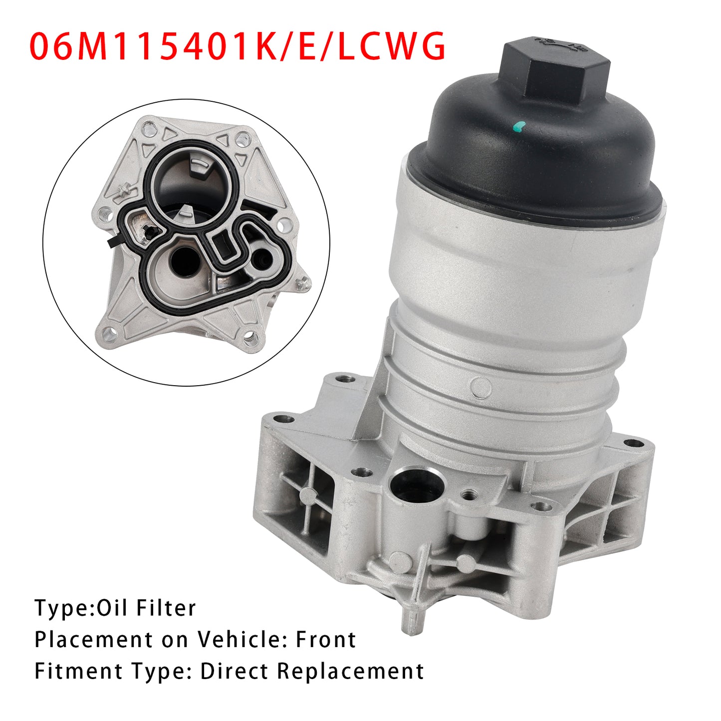 2016-2024 S4 3.0T 06M115401E K/E/LCWG Oil Filter Housing Oil Cooler