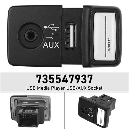 2010-ON Punto Abarth 735547937 USB Media Player USB/AUX Socket