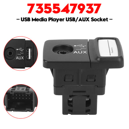 2010-ON Punto Abarth 735547937 USB Media Player USB/AUX Socket
