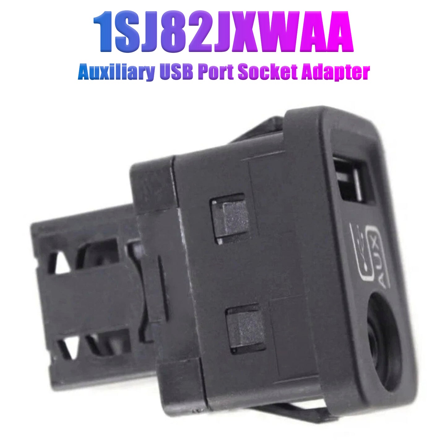 Auxiliary USB Port Socket Adapter 2012-2014 Fiat 500 1SJ82JXWAA