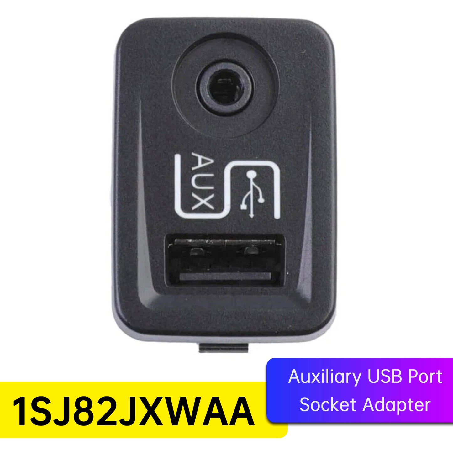 Auxiliary USB Port Socket Adapter 2012-2014 Fiat 500 1SJ82JXWAA