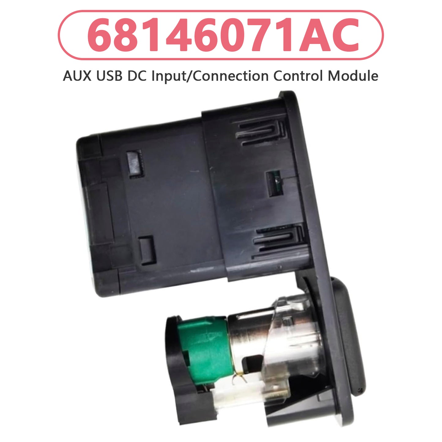 AUX USB DC Input/Connection Control Module 2014-18 Jeep Cherokee 68146071AC