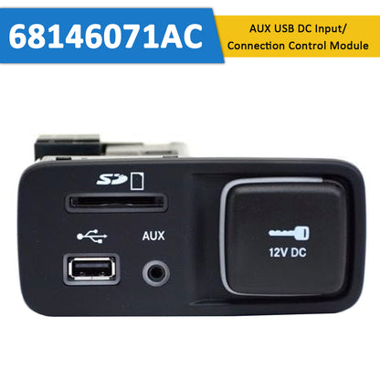 AUX USB DC Input/Connection Control Module 2014-18 Jeep Cherokee 68146071AC