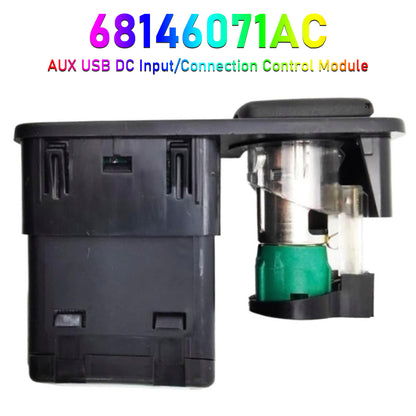 AUX USB DC Input/Connection Control Module 2014-18 Jeep Cherokee 68146071AC