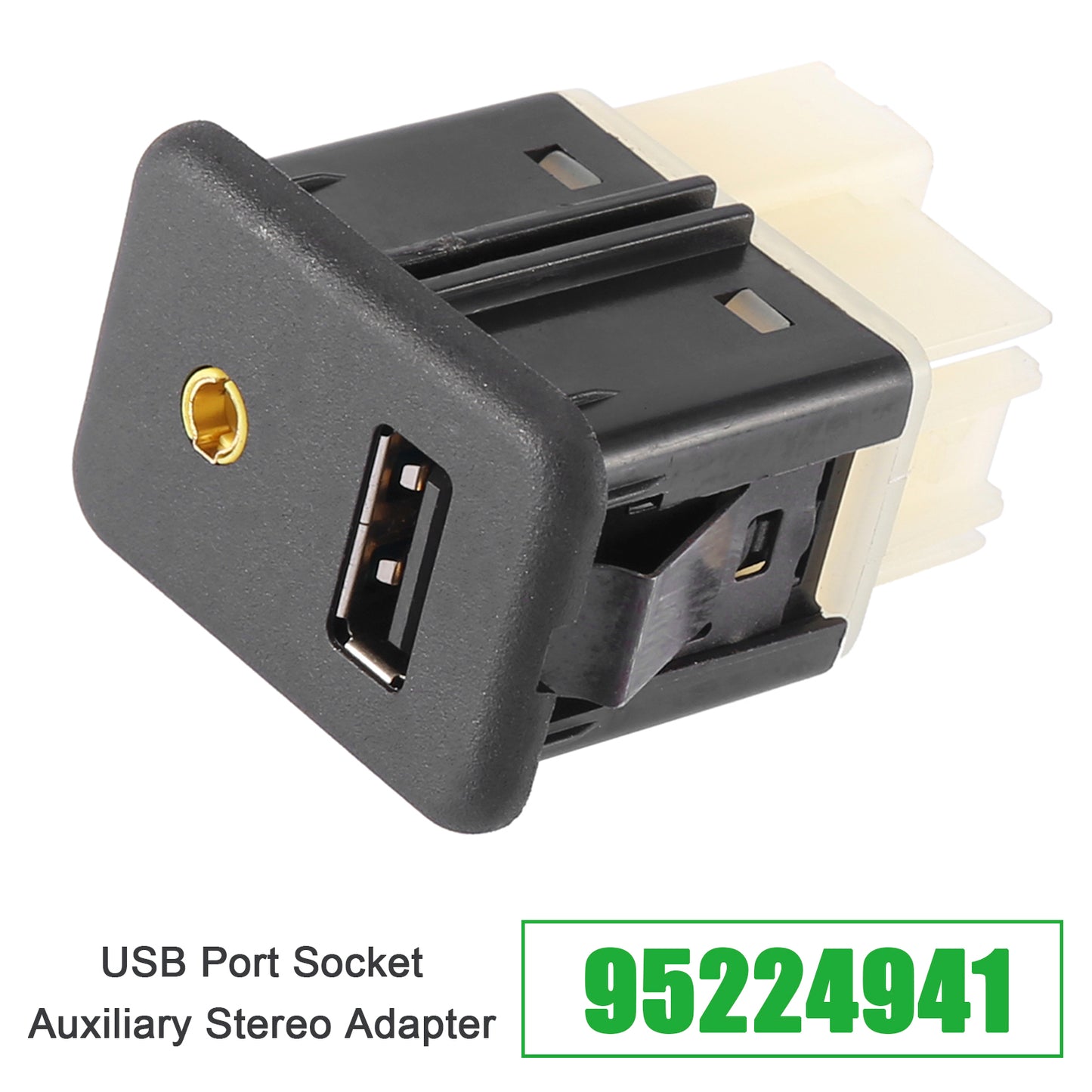 2014-2016 Chevrolet Spark EV 95224941 USB Port Socket Auxiliary Stereo Adapter