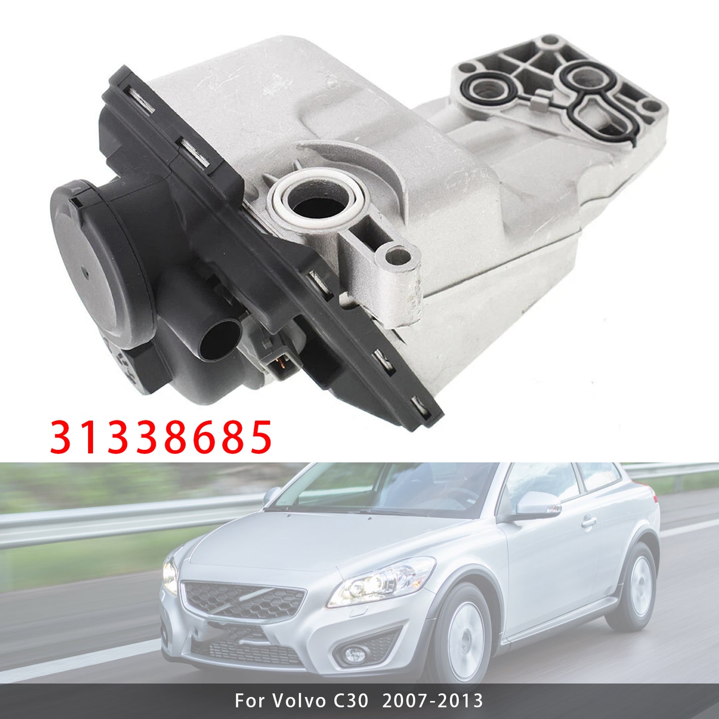 2016 Volvo XC60 (submodel: T5 Platinum, T5 Premier, T5 Special Edition) 31338685 Oil Filter Oil Cooler Assembly