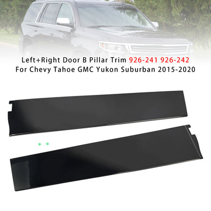 Left+Right Door B Pillar Trim 926-241 926-242 For Chevy Tahoe GMC Yukon Suburban 2015-2020