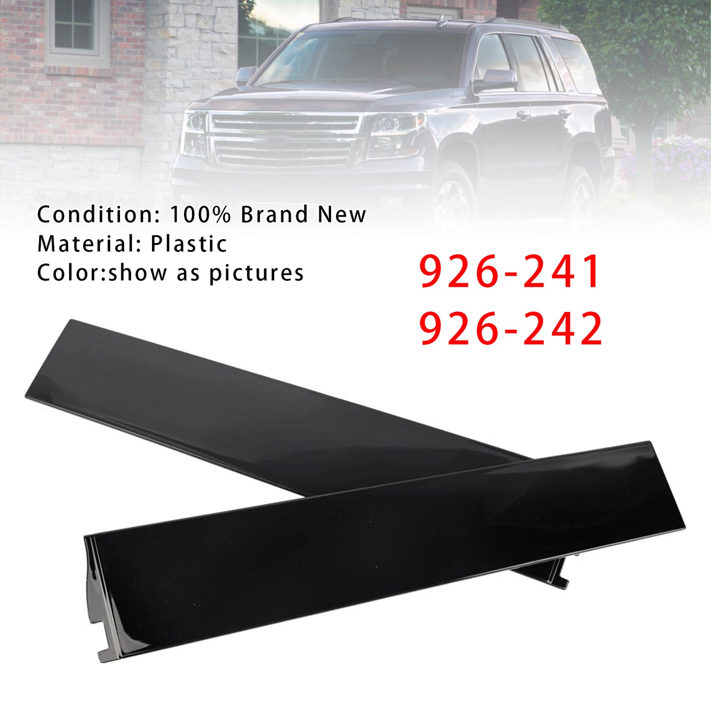 2015-2020 Cadillac Escalade & Escalade ESV 926-241 Left+Right Door B Pillar Trim