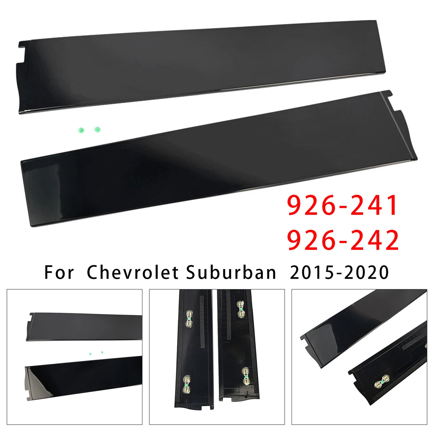 2015-2020 Cadillac Escalade & Escalade ESV 926-241 Left+Right Door B Pillar Trim