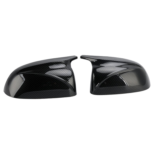 18-22 BMW x3/x4/ix3 2Pcs Gloss Carbon Fiber Pattern Door Wing Mirror Cover