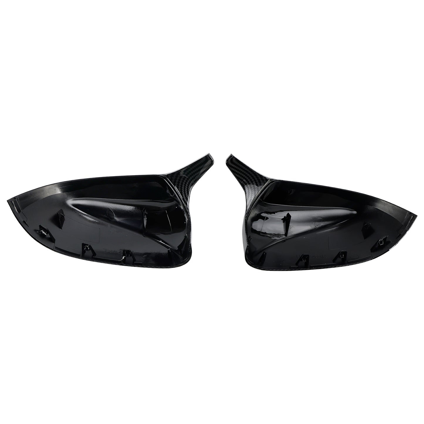 2Pcs Gloss Carbon Fiber Pattern Door Wing Mirror Cover 18-22 BMW x3/x4/ix3