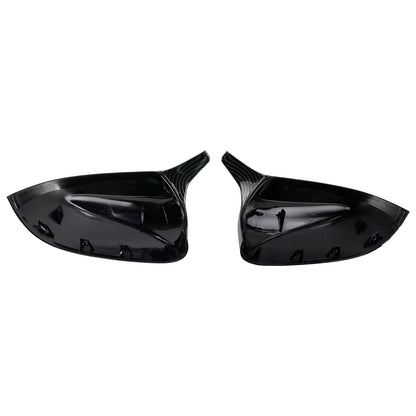 2Pcs Gloss Carbon Fiber Pattern Door Wing Mirror Cover 18-22 BMW x3/x4/ix3