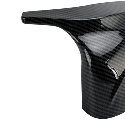 2Pcs Gloss Carbon Fiber Pattern Door Wing Mirror Cover 18-22 BMW x3/x4/ix3