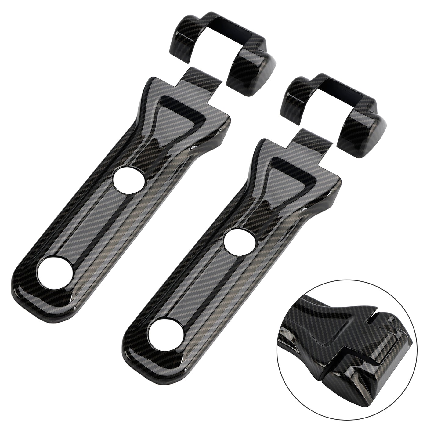 2018-2024 Jeep Wrangler JL Carbon Fiber Tailgate Hinge Cover Trim