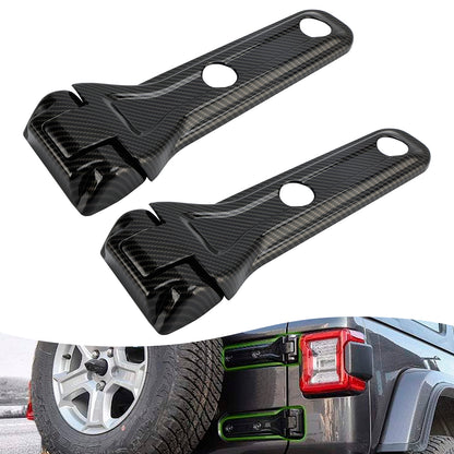 Carbon Fiber Tailgate Hinge Cover Trim 2018-2024 Jeep Wrangler JL &Unlimited