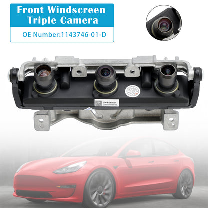 2021 Tesla Model 3 1143746-01-D Front Windscreen Triple Camera