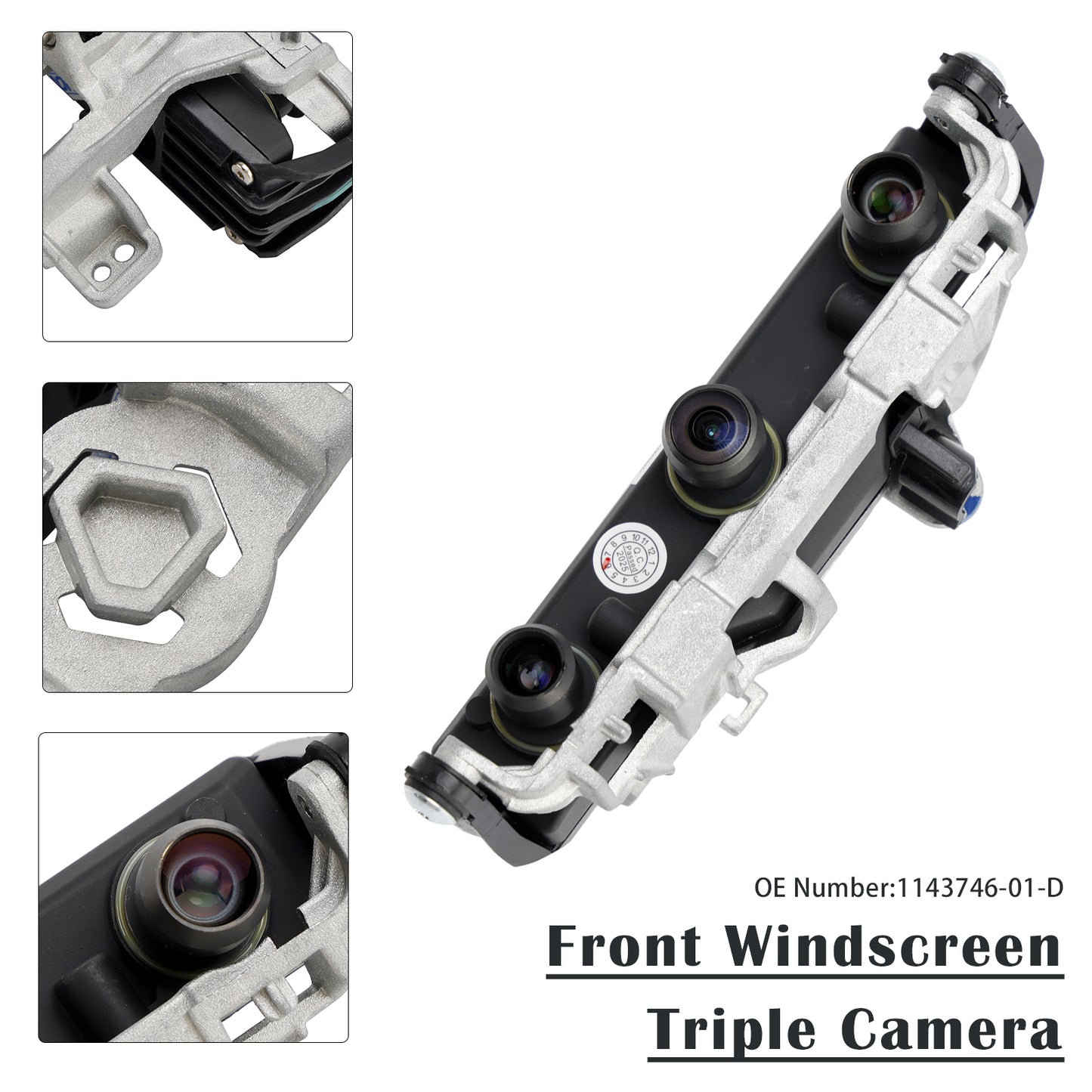 2021 Tesla Model 3 1143746-01-D Front Windscreen Triple Camera