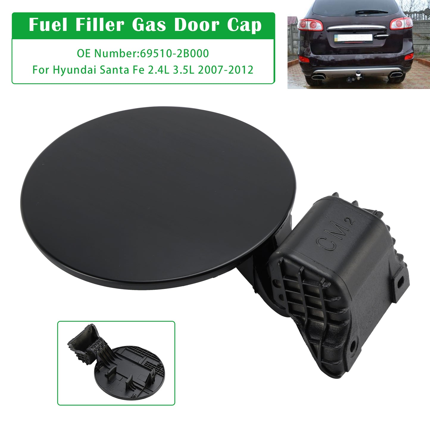 2007-2012 Hyundai Santa Fe 69510-2B000 Fuel Filler Gas Door Cap