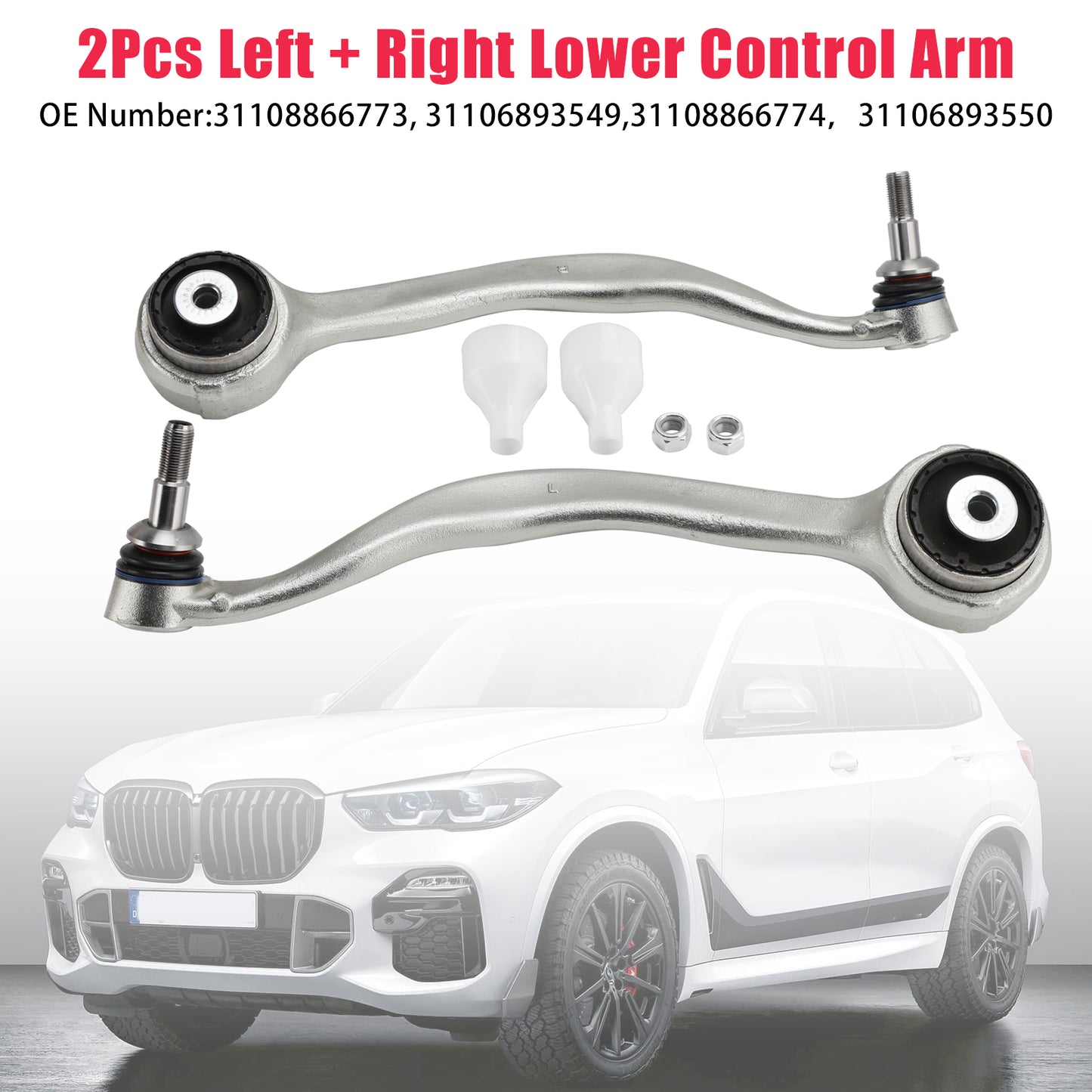 2019-2024 BMW X5 G05 X6 G06 X7 G07 2Pcs Left + Right Lower Control Arm