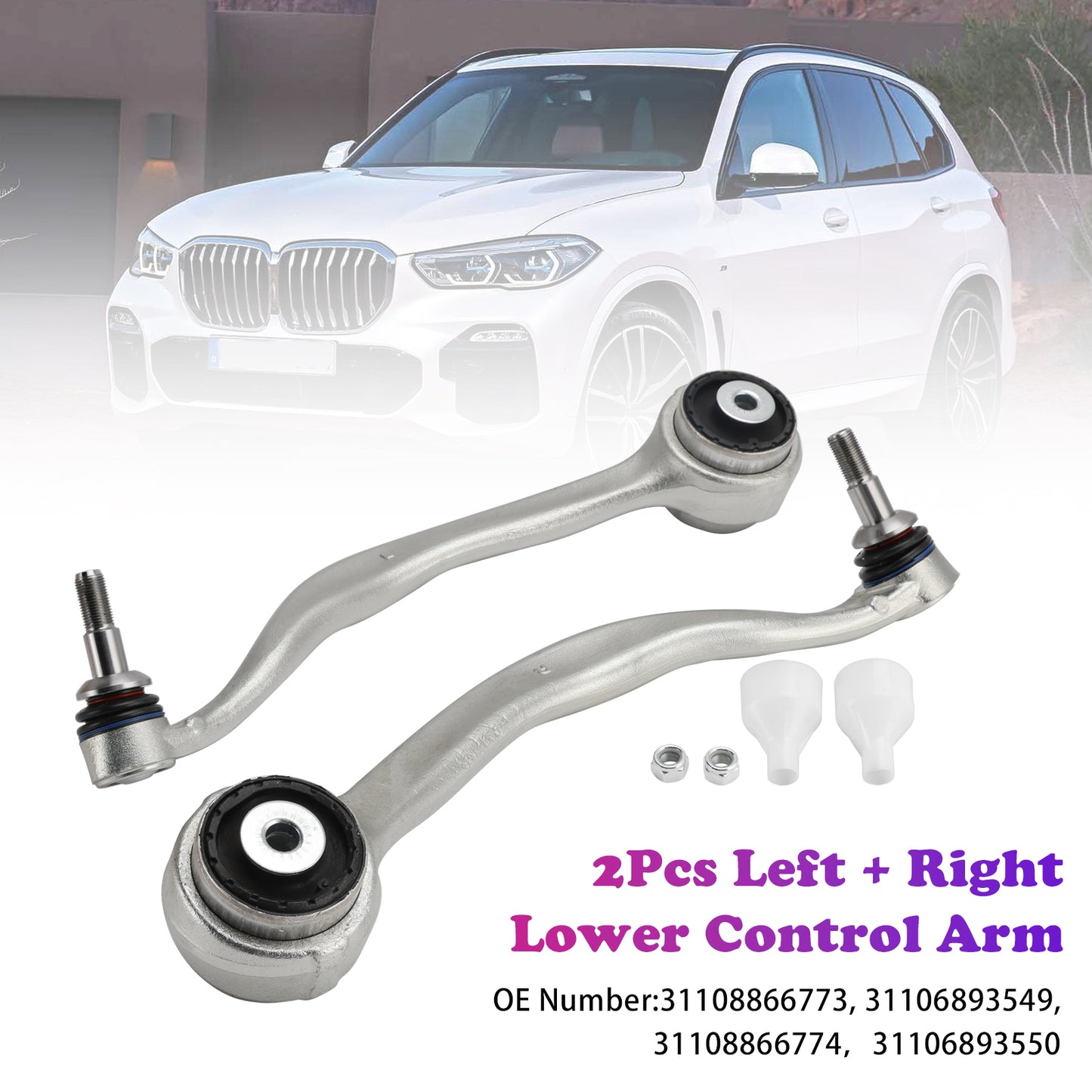 2019-2024 BMW X5 G05 X6 G06 X7 G07 2Pcs Left + Right Lower Control Arm