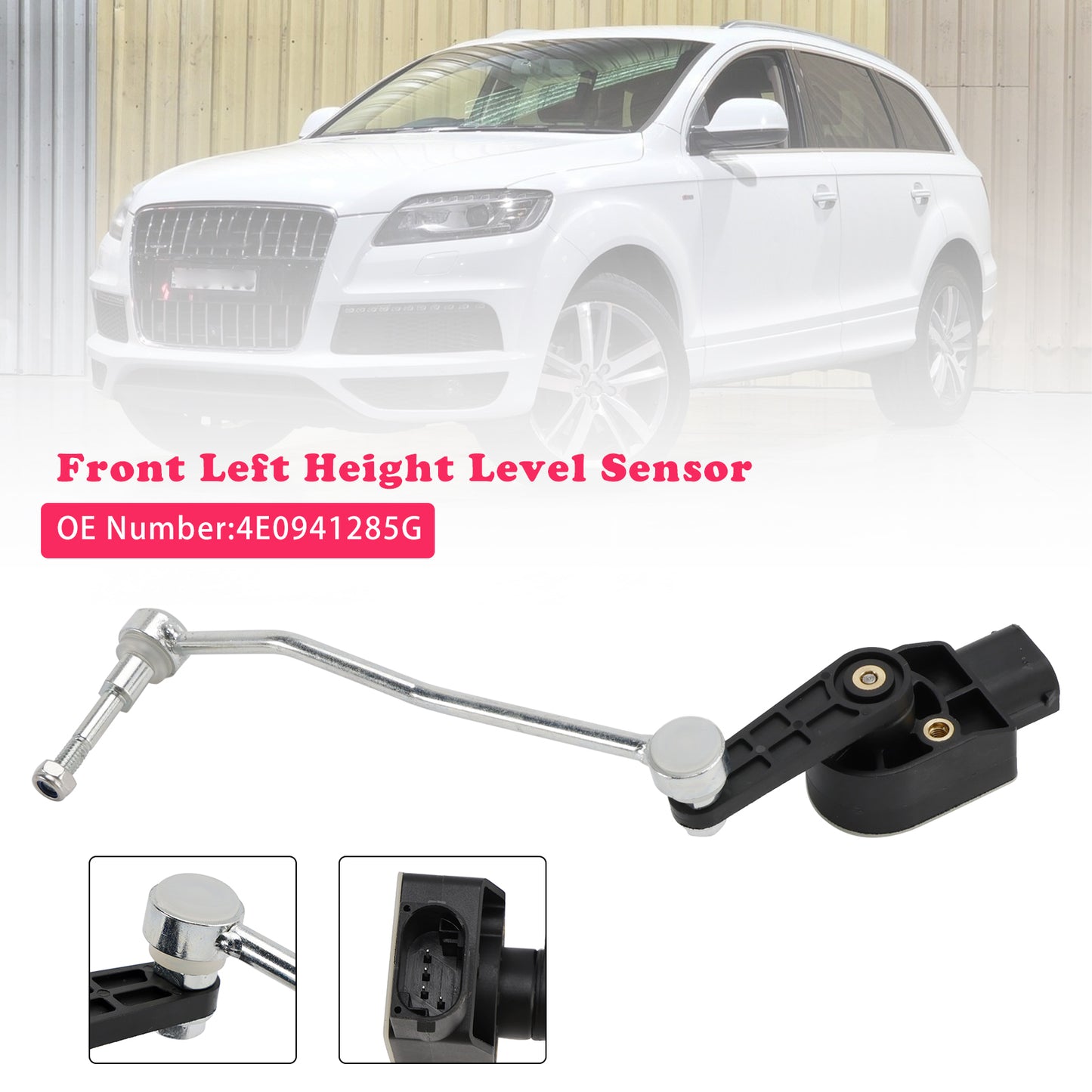 2004-2010 VW Touareg (7LA, 7L6, 7L7) 6.0 W12 SUV 4E0941285G Ride Height Level Sensor