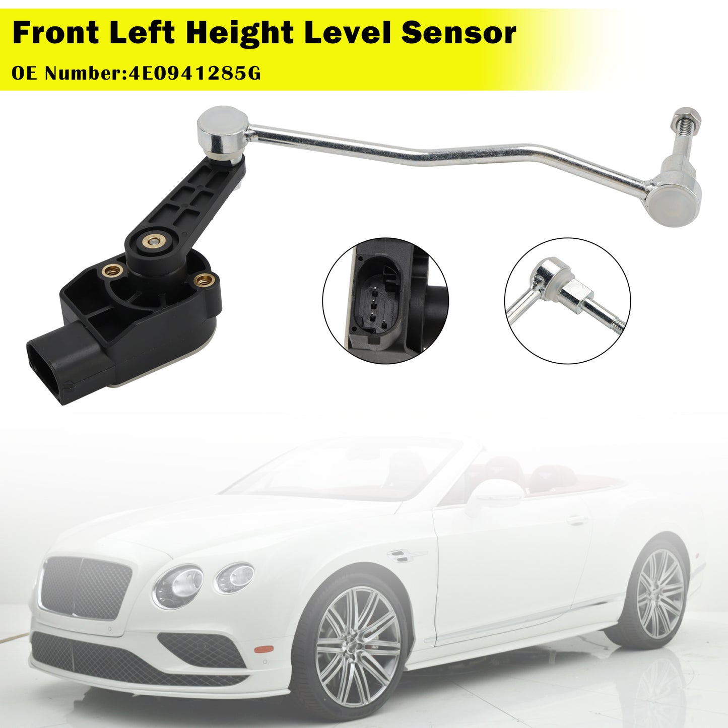 2004-2010 VW Touareg (7LA, 7L6, 7L7) 6.0 W12 SUV 4E0941285G Ride Height Level Sensor